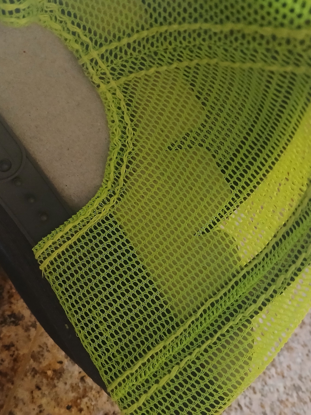 Ariat Youth Gray & Neon Green Mesh Cap - Picture 4 of 4